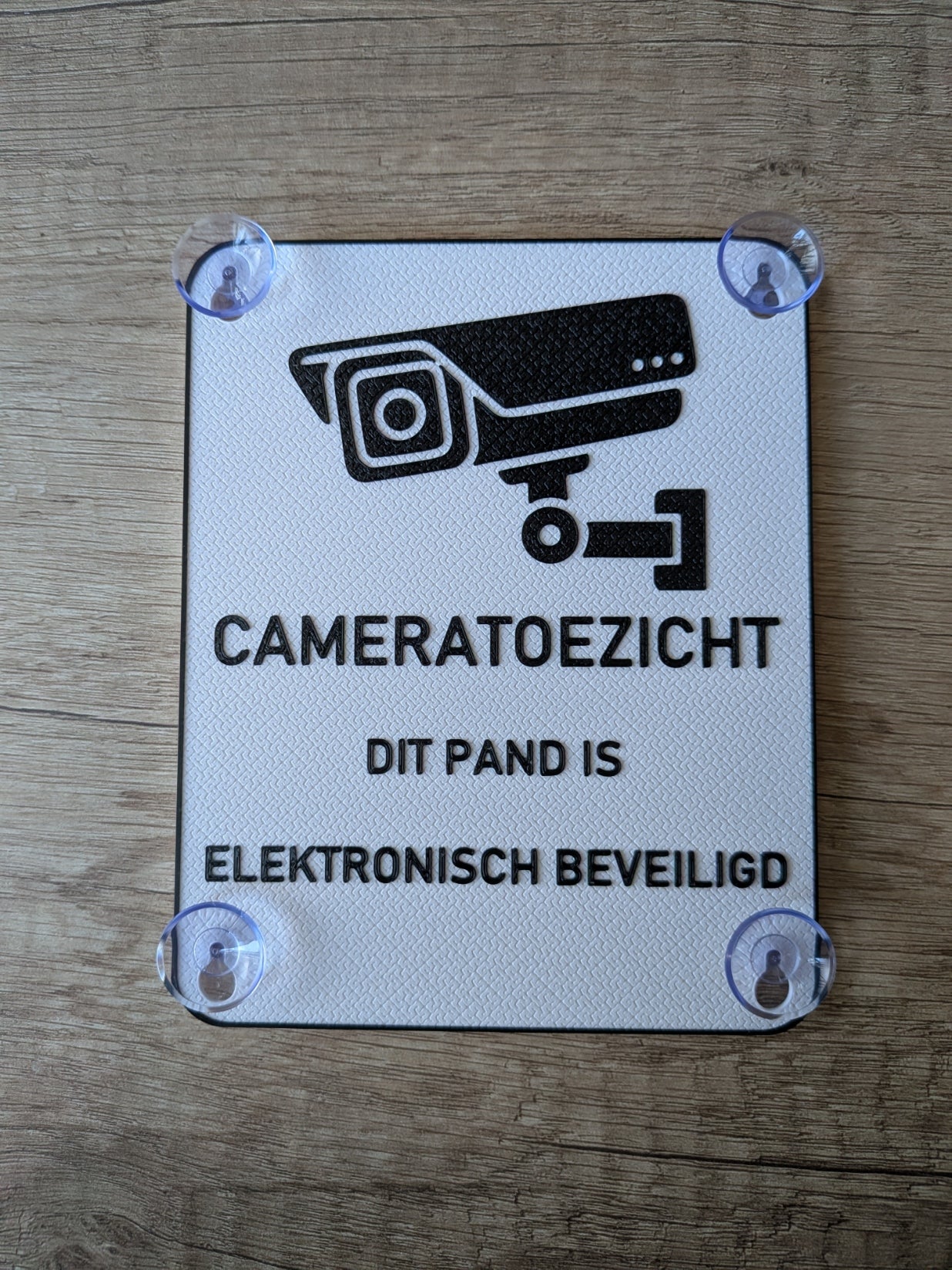 Cameratoezicht Bord Raam